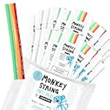 Impresa Wax Sticks for Kids Monkey String Wax Craft Sticks - 6 in, Multicolor, 20-Pack (10 Per Set) - No-Glue & No-Mess Bendable Craft Toy & Art Party Favors & Goodie Bag Stuffers