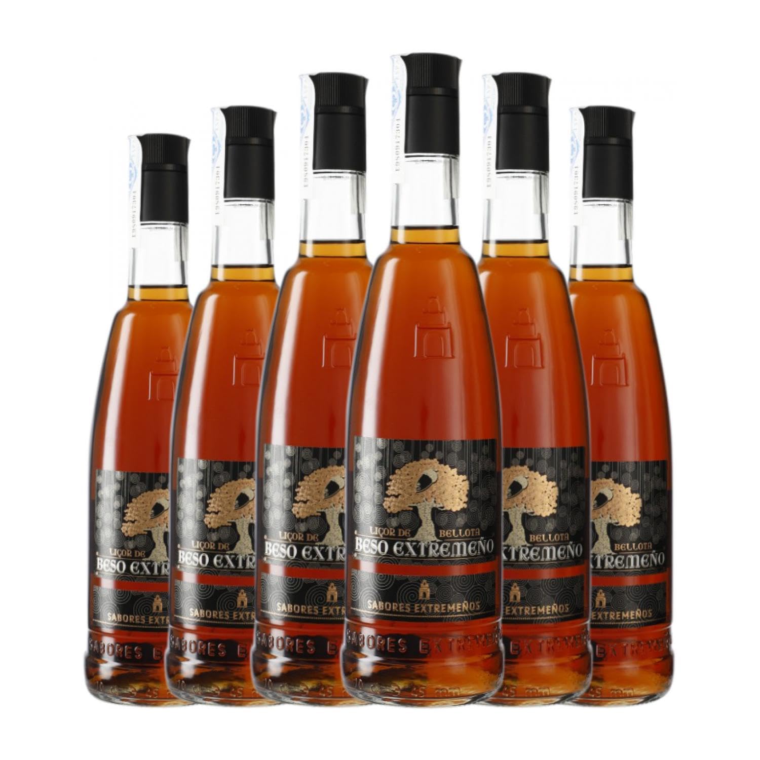 Licores Licor de Bellota Beso Extremeño 70 cl (Caja de 6 Botellas de 70 cl)