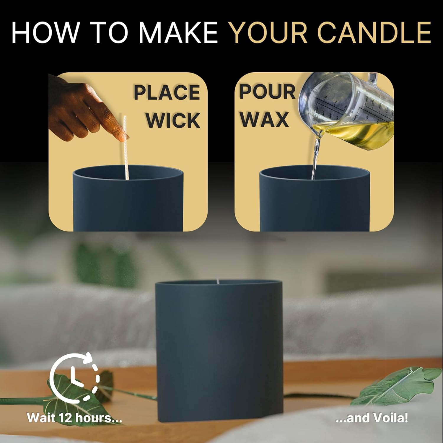 Jars 7 oz - Empty candle jars making candles - bulk candle jar Bulk - Glass candle jars lids - Candle Vessels Candle Making - Empty candle vessels lids, Candle Vessel Bulk, (12pcs) (7oz)