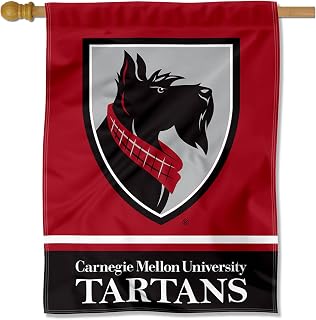 Carnegie Mellon Tartans Wordmark Logo House Flag Banner