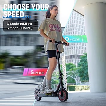 iScooter Electric Scooter Adults, 18/15/12 Miles Long Range,22/19/18 Mph Top Speed, Commuting Electric Scooter with Cruise Control, Double Braking Systems Escooter for Adults and Teens