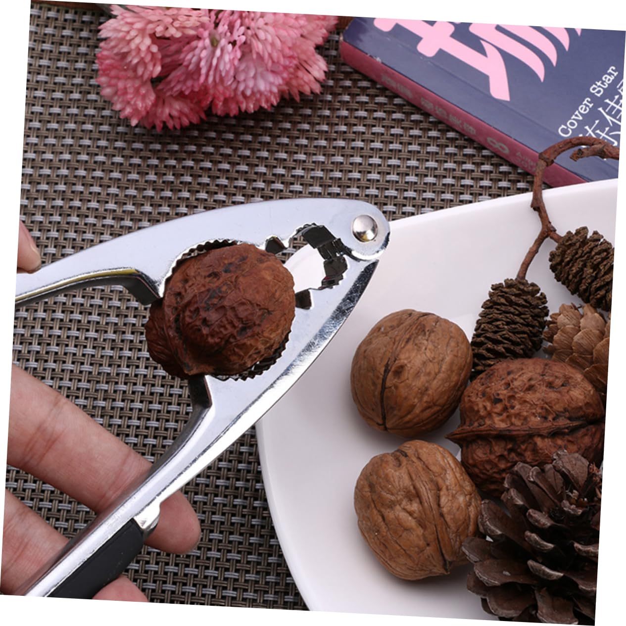 ABOOFAN Multifunctional Walnut Nutcracker Tool Heavy Duty Crab Opener Portable Sheller for Quick Nut Splitting Easy to Clean Design for Nuts and Chestnuts