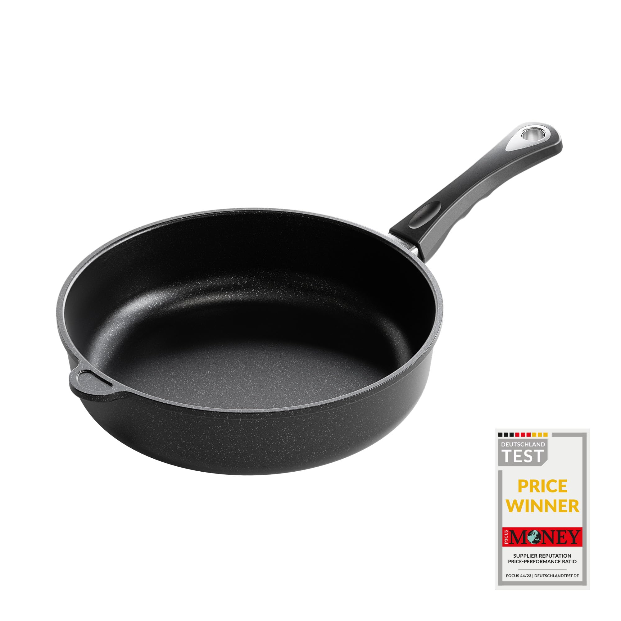 AMT Gastroguss The World´S [...] Casserole Frying pan Non-Induction, Diameter 28 cm, Height 7 cm, cast Aluminium (Aluminium), Lotan® Non-Stick Coating