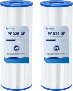 Fil-fresh 5×13 Drop-in Hot Tub Filter Replacement for Pleatco PRB25-IN, Spa Filters Replace Guardian 413-106, Unicel C-4326, Filbur FC-2375, FC-2370, 25 Sq. ft, 2-Pack
