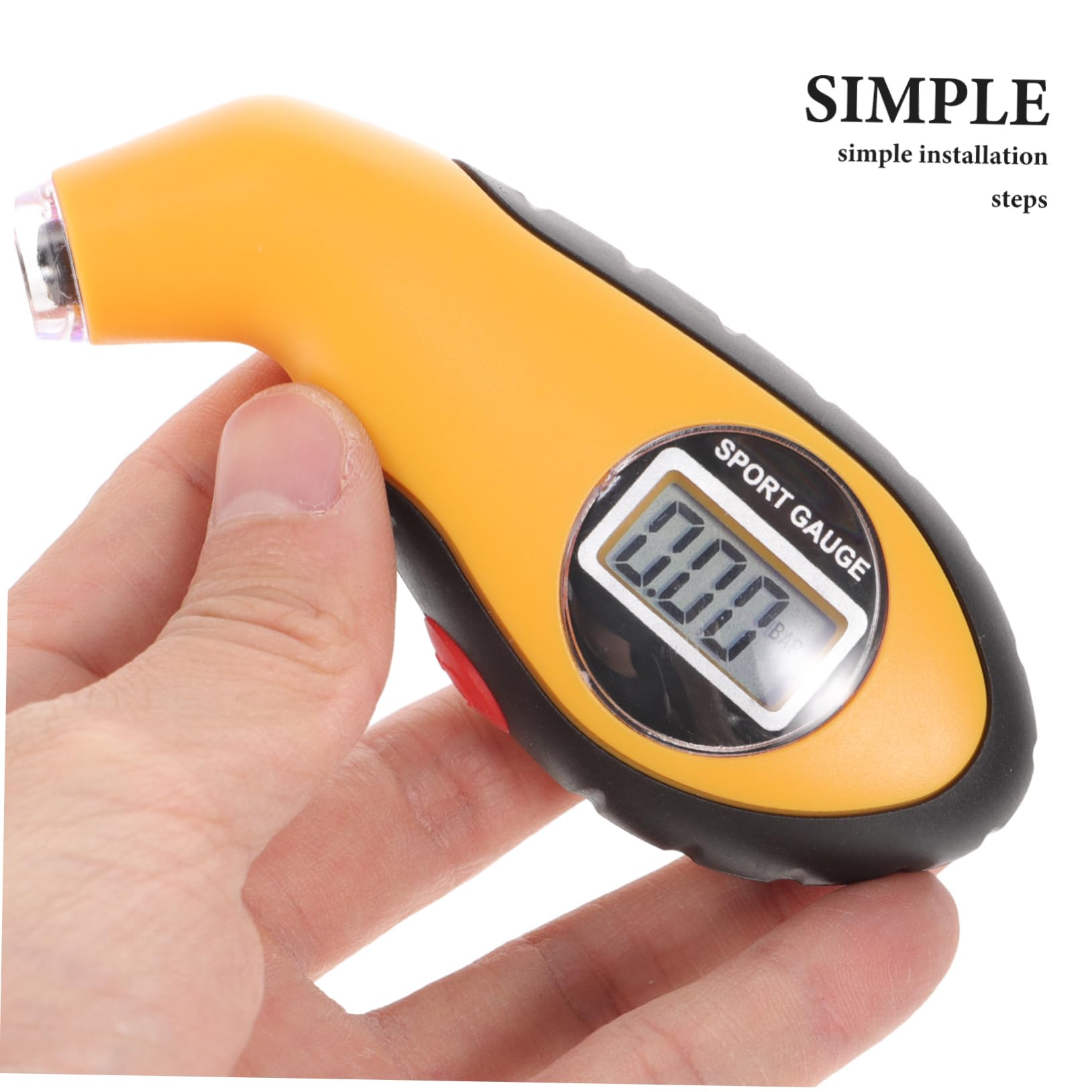 ULTECHNOVO 5 Pièces Manomètre De Pression Des Pneus De Voiture Jauge De Pneu De Voiture Jauge De Profondeur De Bande De Roulement De Pneu Dispositif De Test De Voiture Numérique Manomètre