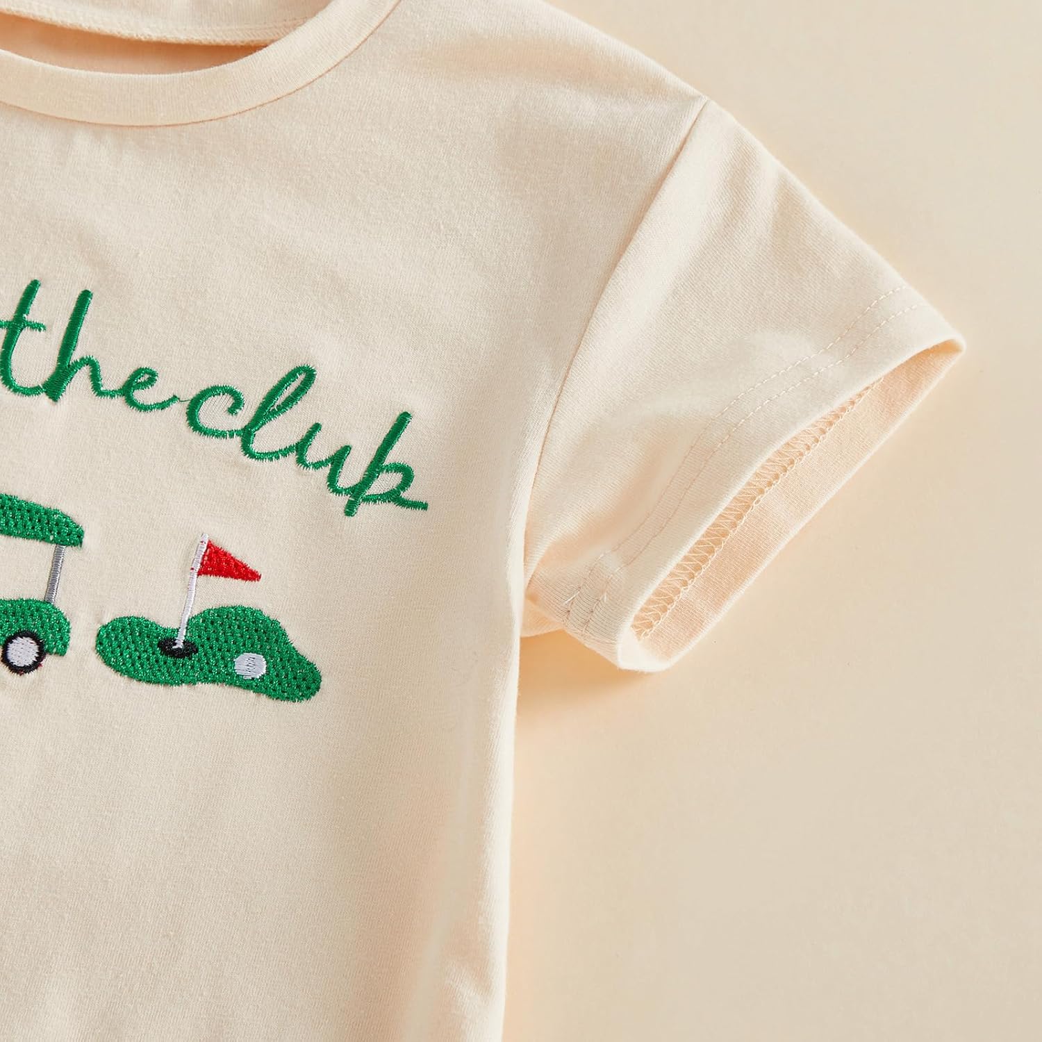 Sasaerucure Newborn Infant Baby Boy Girl Golf Short Sleeve Romper New To The Club Bubble Outfit Summer Jumpsuit Clothes - Image 4