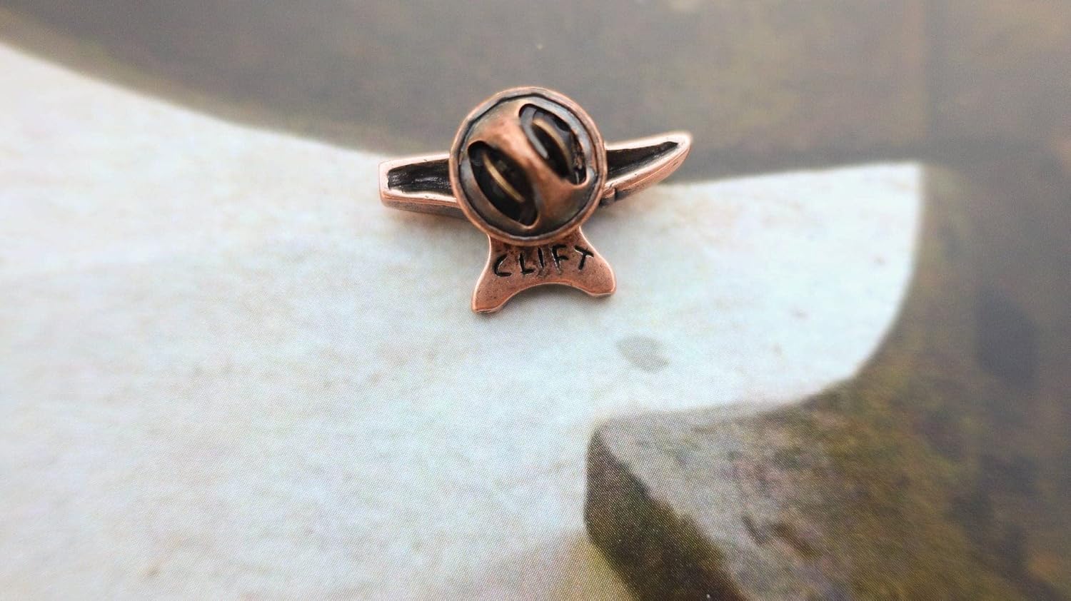 Jim Clift Design Anvil Copper Lapel Pin - Image 8