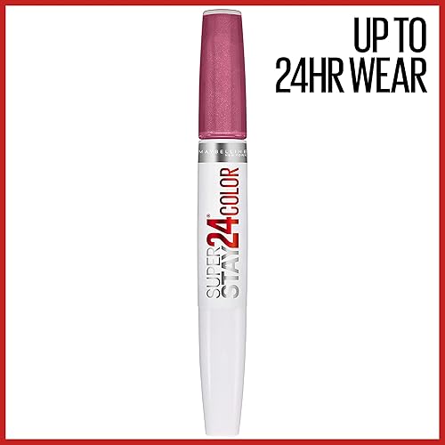 Miniatura 2 de MAYBELLINE SuperStay 24 - Lápiz labial líquido de 2pasos, labial altamente pigmentado de larga duración con bálsamo hidratante, color rosa (Infinite