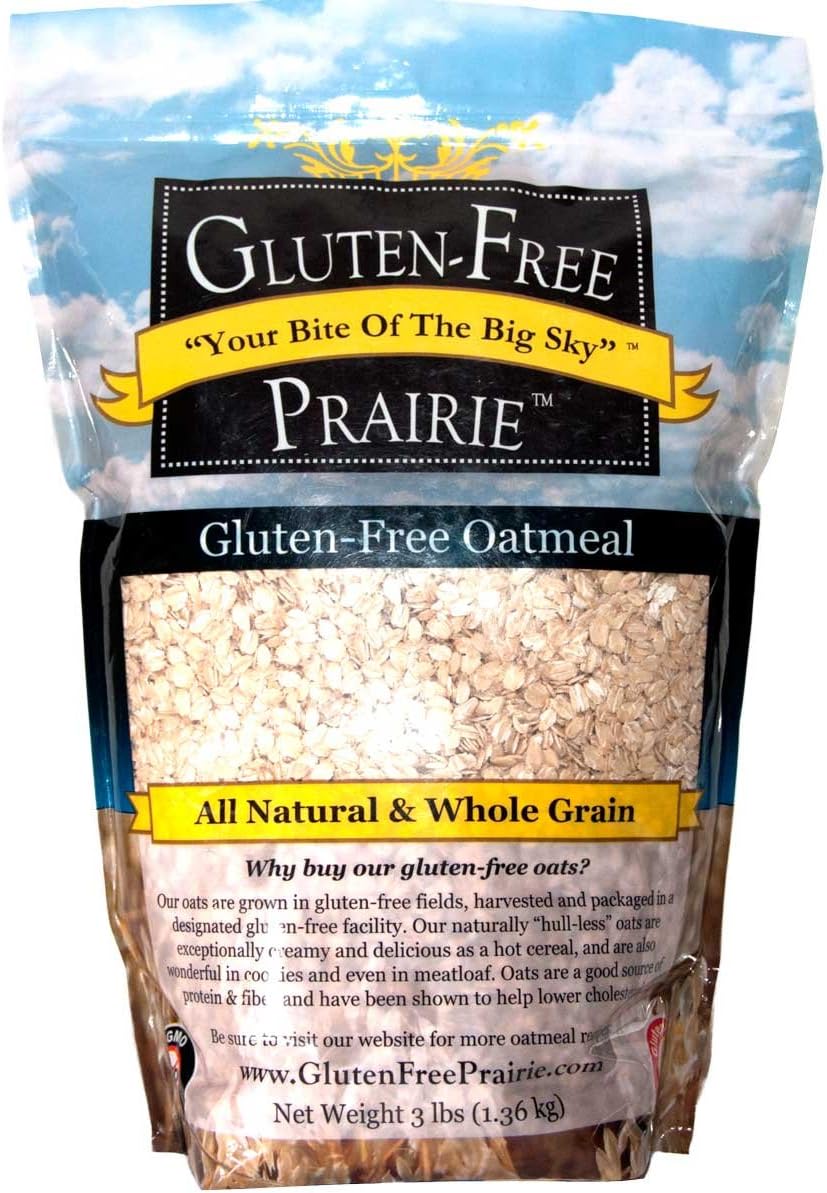 Gluten-Free Prairie Oatmeal, Certified Gluten Free Purity Protocol, Non-GMO, Vegan, 3 Pounds