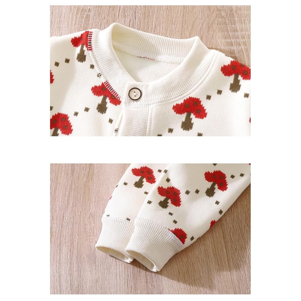 Amazon.com: Toddler Baby Girls M𝐮shroom Printed Sweater