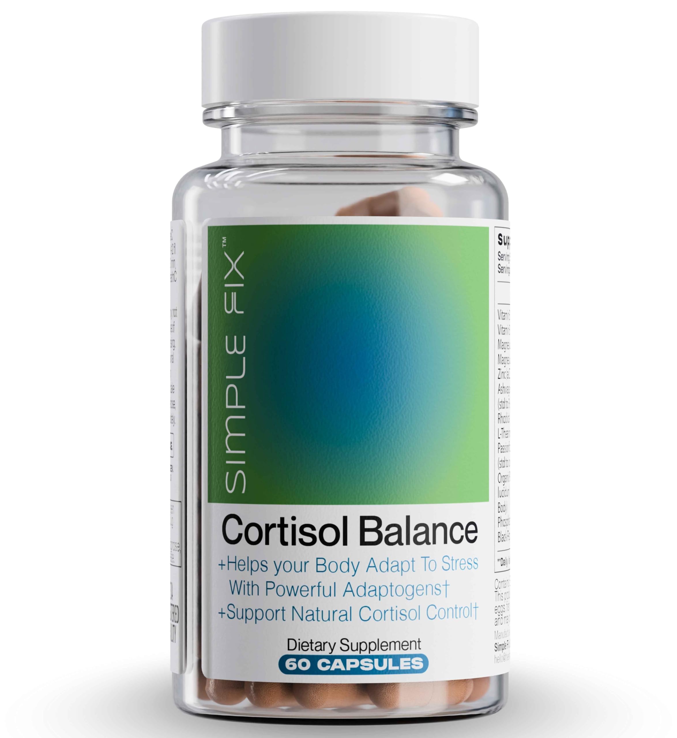 Amazon.com: The Simple Fix Cortisol Balance Supplement – Supports