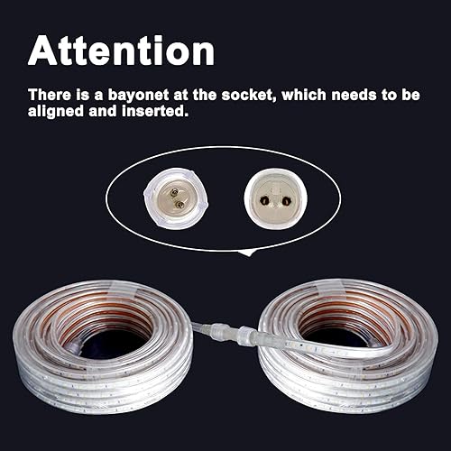 Miniatura 4 de GUOTONG Tira de luces LED RGB smareal con control remoto IR de 44 teclas, luces LED que cambian de color para dormitorio, 65.6 pies, iluminación de