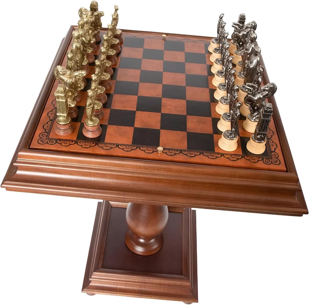 Caesar Set + Briar Precious Wood Chess Table