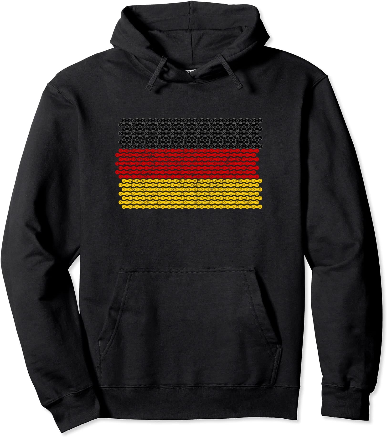 German Flag Cycling Bicycle Chain Cyclist Riding Germany Pullover Hoodie