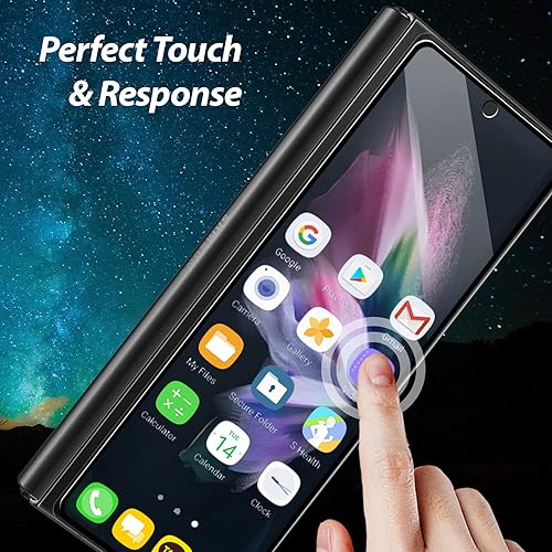 Miniatura 5 de DOME GLASS Whitestone - Protector de pantalla EZ GLASS para Galaxy Z Fold 3 2021, protector de vidrio templado de cobertura completa [fácil de