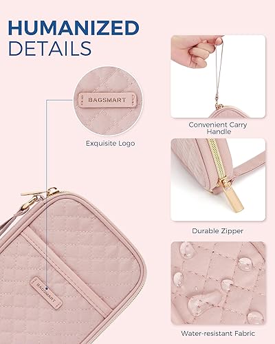 Vista 49 de BAGSMART Organizador de cables de viaje, organizador de cables de viaje, organizador electrónico, funda de viaje, artículos esenciales de viaje