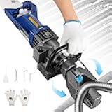 Huanyu Electric Rebar Bender 900W Hydraulic Rebar Bending Machine 5/8Inch 16mm within 5s Bending Angle 0°-130° with Positioning Bolt Fast Easy Steel Bar Steel Rod 110V RB-16