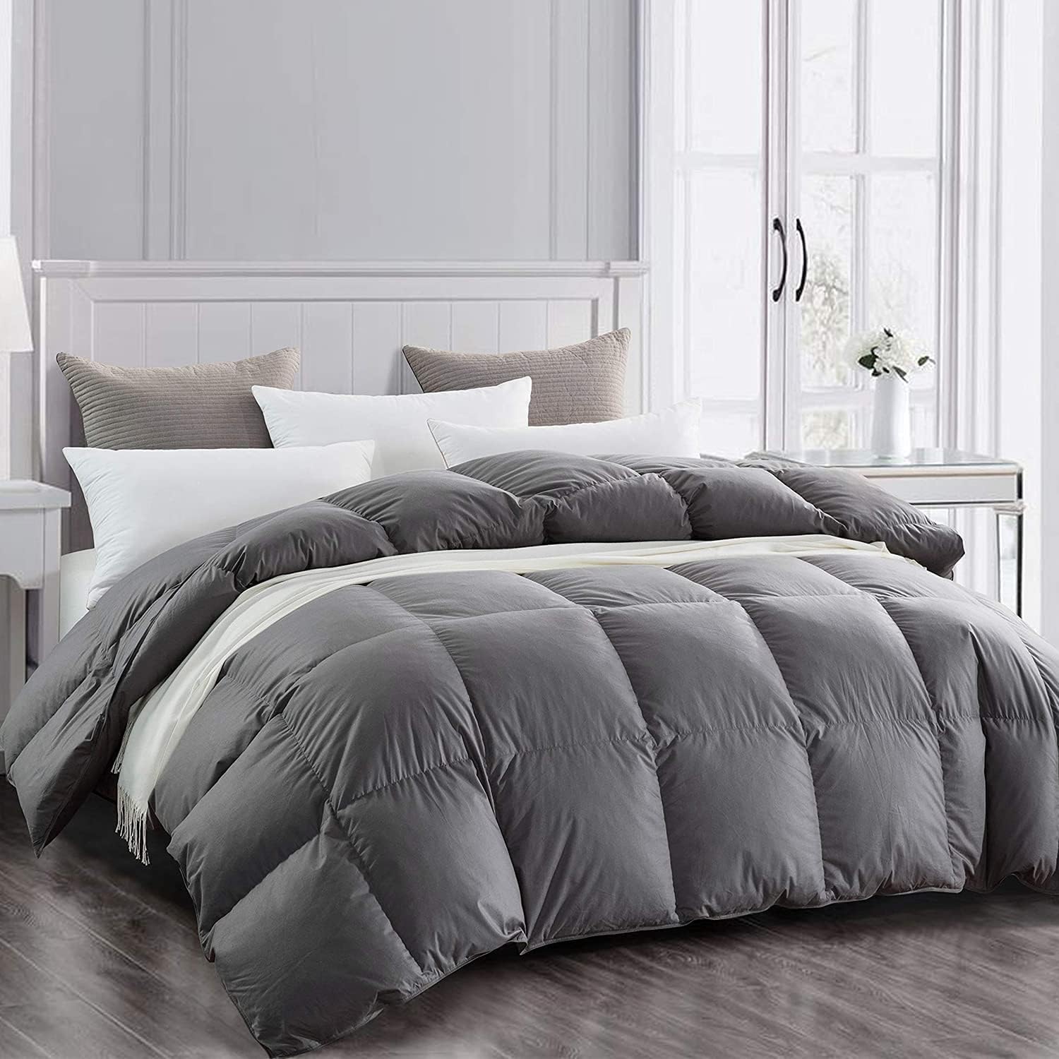 fluffy feather comforter