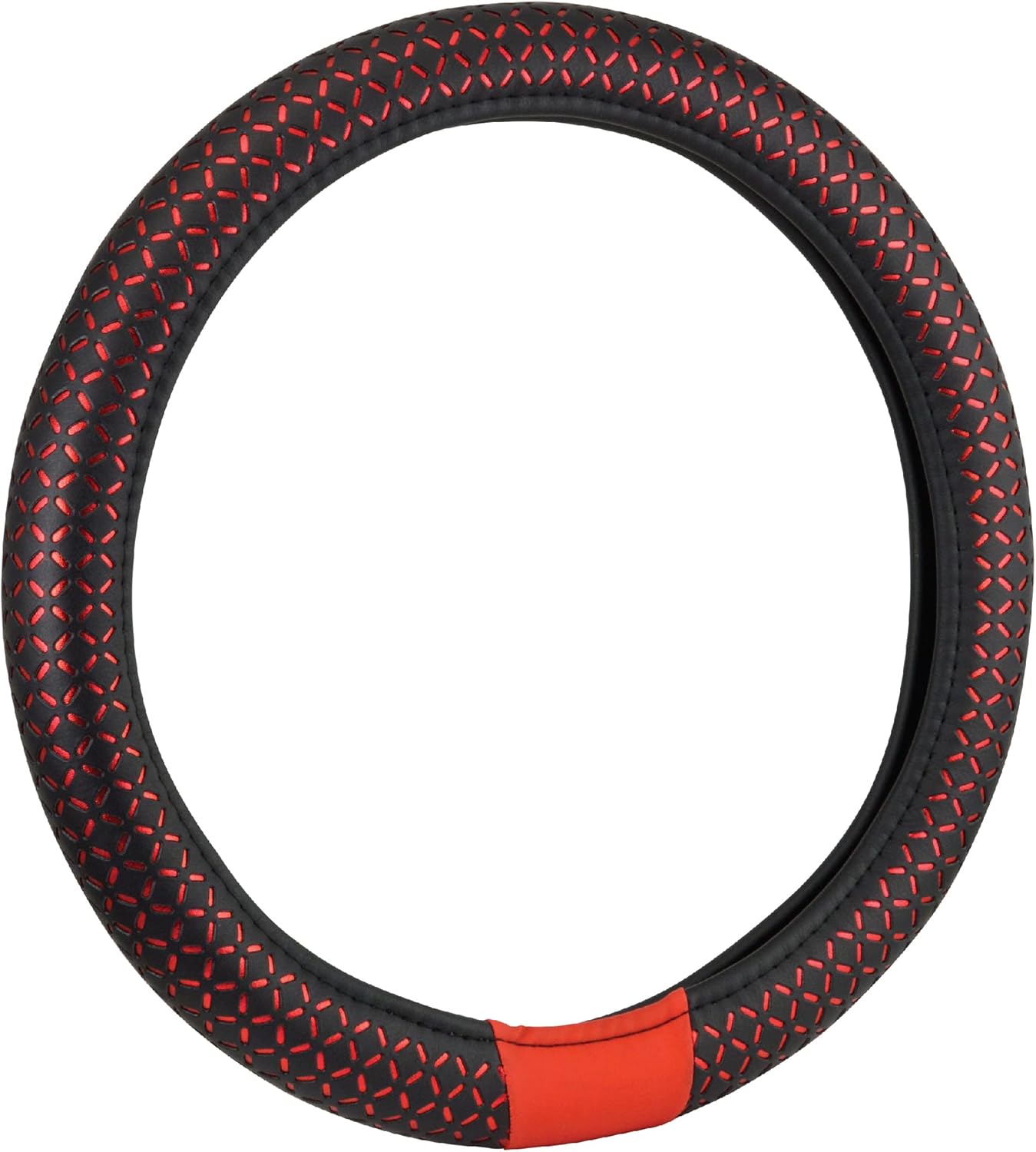 BELL Automotive 22-1-97517-9 Phantom Red Neoprene Universal Steering Wheel Cover, Multicolor, One Size