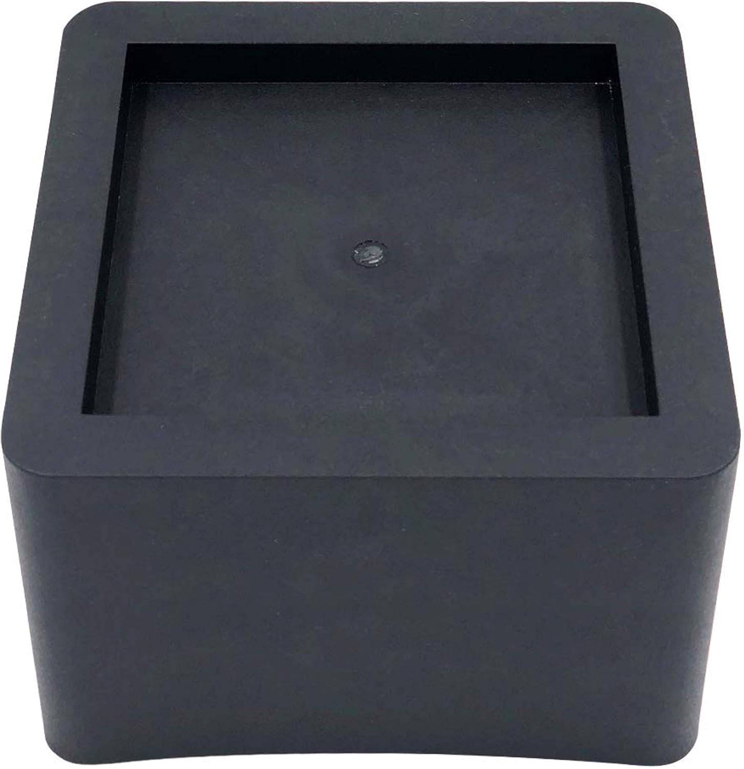 5 Inch Bed Risers - Fits Huge 5.5 Inch Bed or Furniture Post, Creates an Additional 5 Inches of Height or Storage! Heavy-Duty Table, Chair, Desk or Sofa Riser (4, 5 Inch Black)