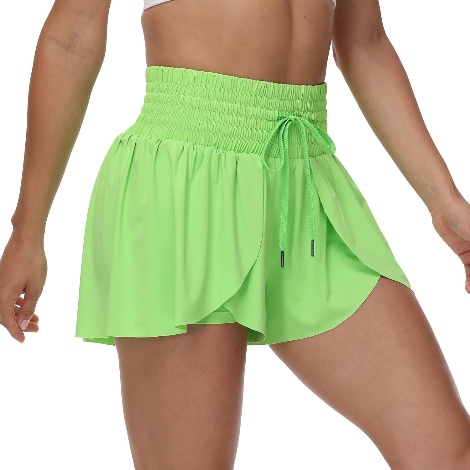 Blaosn Flowy Running Shorts for Women Gym Yoga Workout Athletic Tennis Golf High Waisted with Pockets Cute Clothes Summer