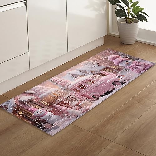 Miniatura 5 de T&H XHome Alfombras y tapetes de cocina para el 4 de julio, Día de la Independencia, bandera de Estados Unidos azul y rojo, estrellas vintage con