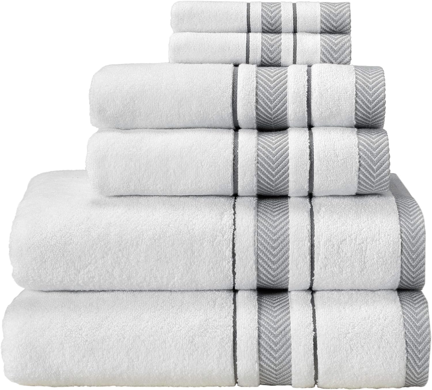 Bath Towel Set White Towel For Bathroom Luxury Hotel Spa Quality 100 Cotton Includes 2 Large Bath Towels