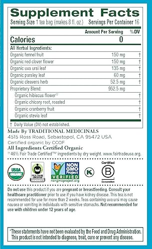 Miniatura 2 de Traditional Medicinals Té sin peso Og2 Cran 16 Bolsa