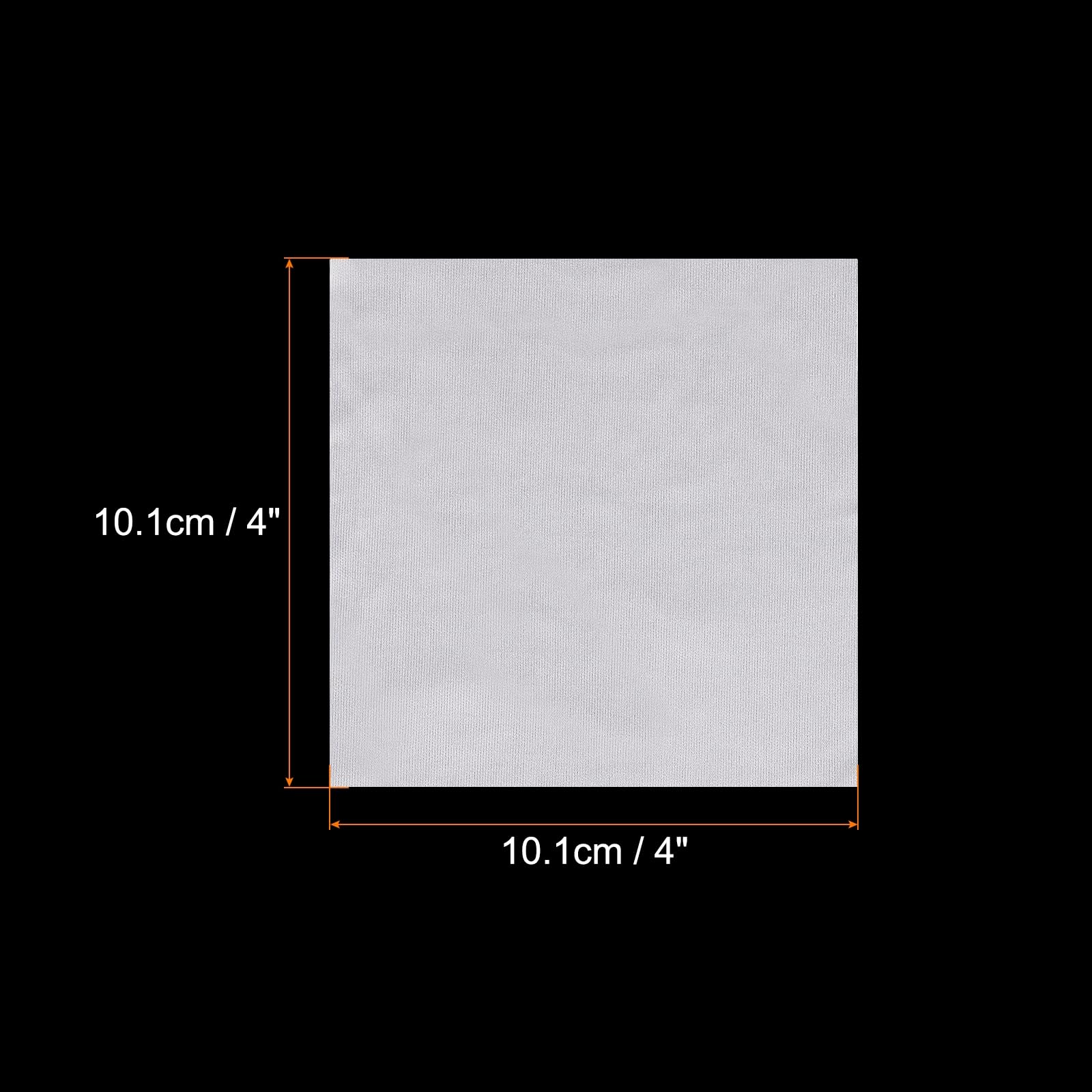 sourcing map Reinraum Wischer 4"x4" Doppel Stricken Polyester mit Laser Versiegelt Kante A308 3004 Pack von 100