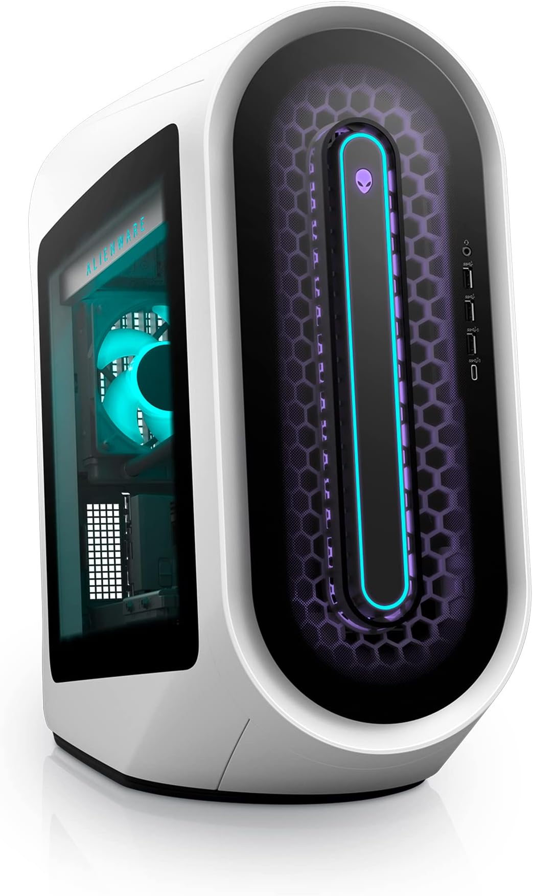 Alienware Aurora R13 Gaming Desktop - Intel Core i7-12700KF, 16GB DDR5 RAM, 1TB SSD + 1TB HDD, NVIDIA GeForce RTX 3070 Ti 8GB GDDR6, Liquid-Cooling, Windows 11 Home - Lunar Light
