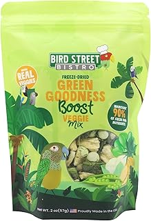Bird Street Bistro Parrot Food - Parakeet & Cockatiel Food - Cooks in 3-15 min with Natural & Organic Grains, Legumes, Non-GMO Fruits, Vegetables & Health Spices
