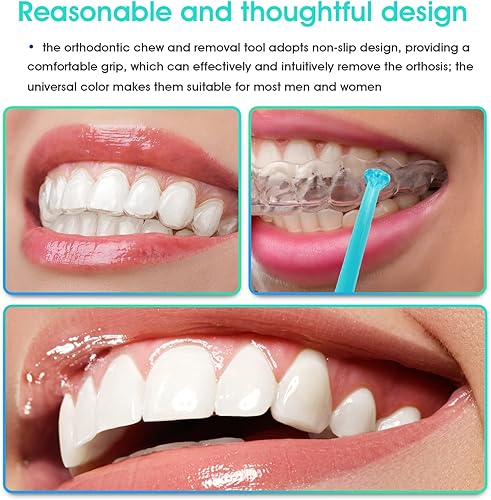 Miniatura 10 de 6 herramientas de eliminación de alineadores de dientes invisibles, kits de herramientas de alineador de extracción, masticables y gancho de
