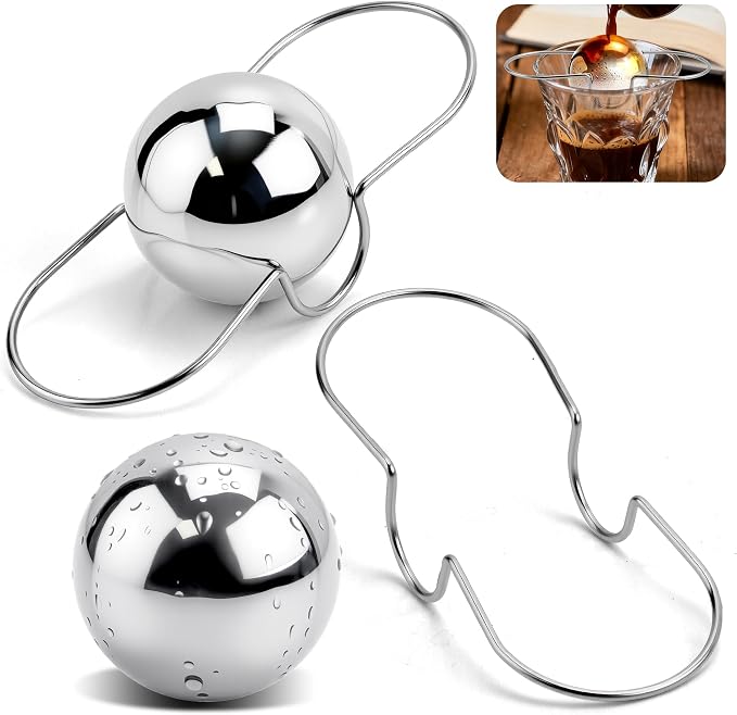 2 Pack XL Espresso Frozen Ball for Espresso Coffee