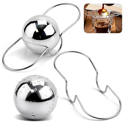 2 Pack Espresso Frozen Ball for Espresso Coffee, Stainless Steel
