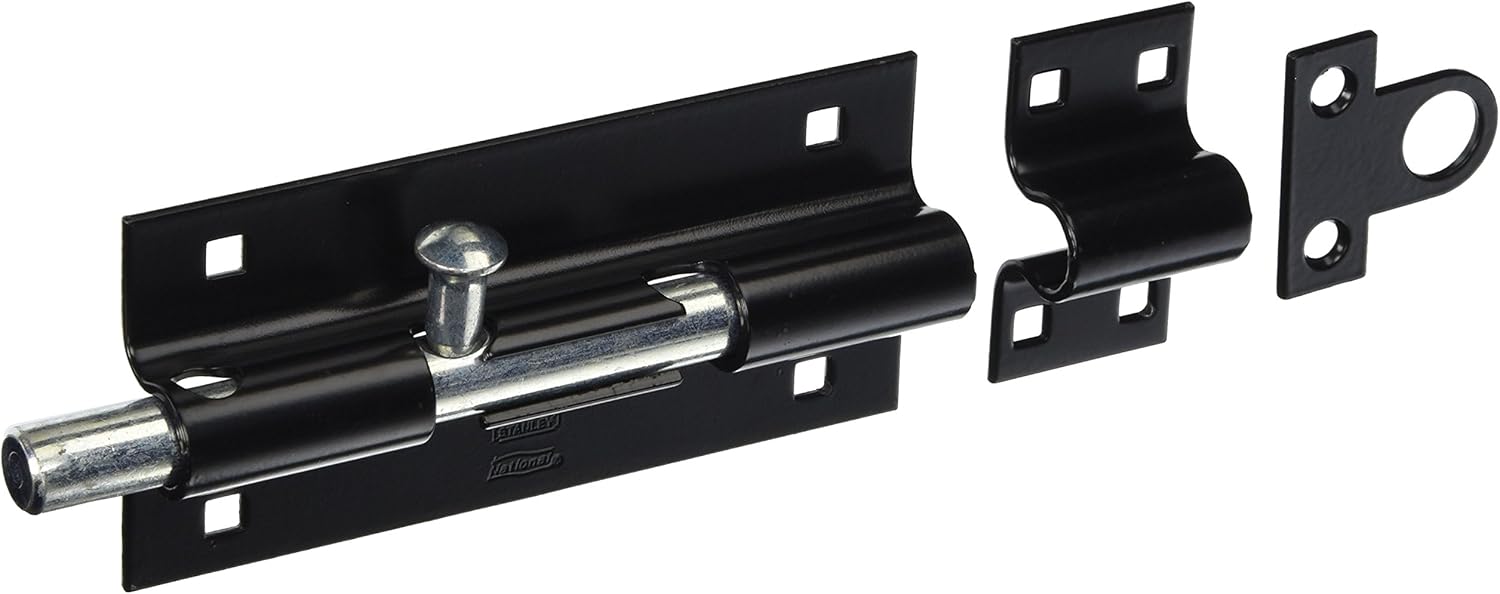 N152-133 Heavy Barrel Bolt, 8-Inch, Black