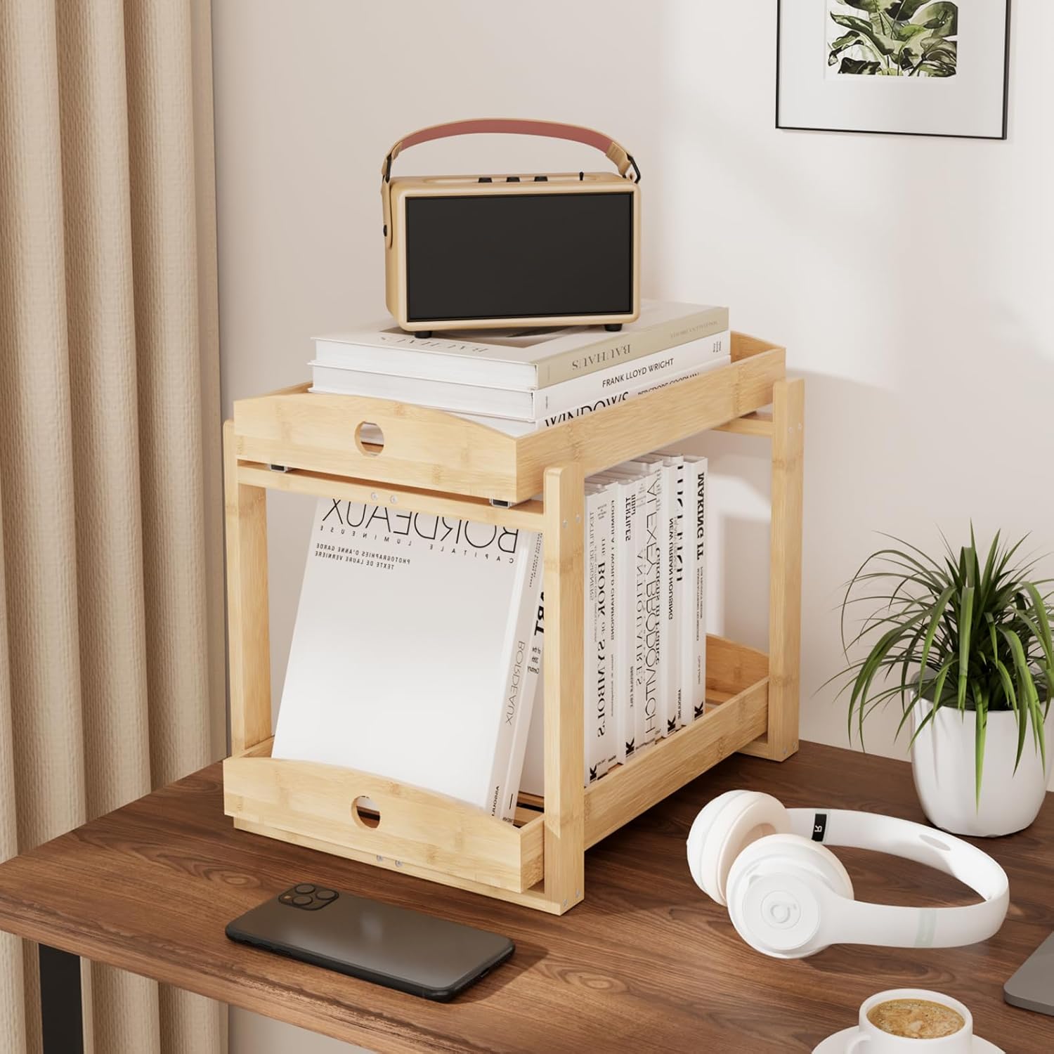 Bamboo Wood Under Sink Organizer 1 Pack, Pull Out Cabinet Organizer 2 Tier Under Sink Organizers and Storage with Sliding Drawer Sturdy Easy Assembly for Kitchen Bathroom Undersink (Nature, 2 Packs) - Image 7