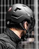 Cască de bicicletă cu LED ILM pentru adulți, unisex, cu iluminare față și spate reîncărcabilă prin USB, pentru trotinetă E3 10L și bicicletă 8