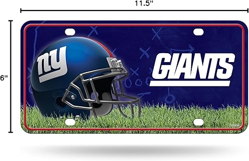 Vista 45 de Rico Industries Placa de matrícula de metal unisex para adultos de la NFL