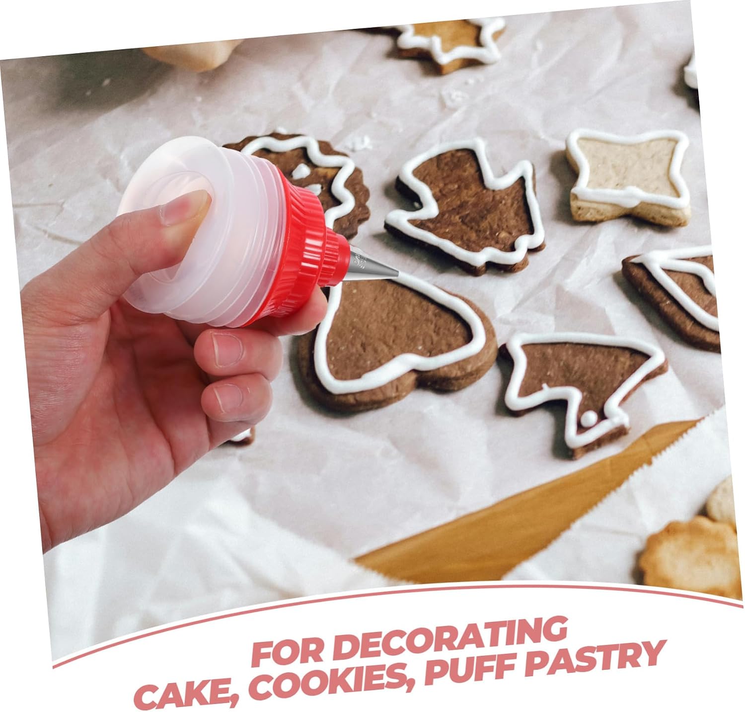 SOLUSTRE 10pcs Cookie Decorating Icing Bottles Lightweight Squeeze Design for Easy Cake and Dessert Decoration Material for Cookies and Cupcakes Random Color