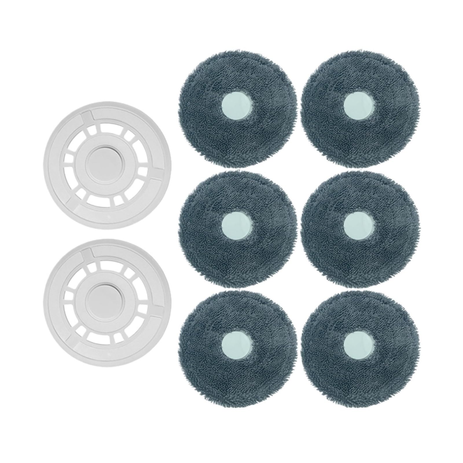 KRHZYPLAE Robotic Vacuum Cleaner Washable Mop Cloth Rags Parts Mop Pads Stent Replacement Accessories,Compatible For Xiaomi,Omni Robot X10+(Set5)