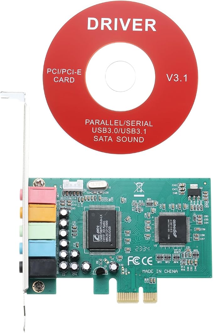 Tarjeta de Sonido Interna PCIe 5.1 Stereo MECCANIXITY miniatura 3