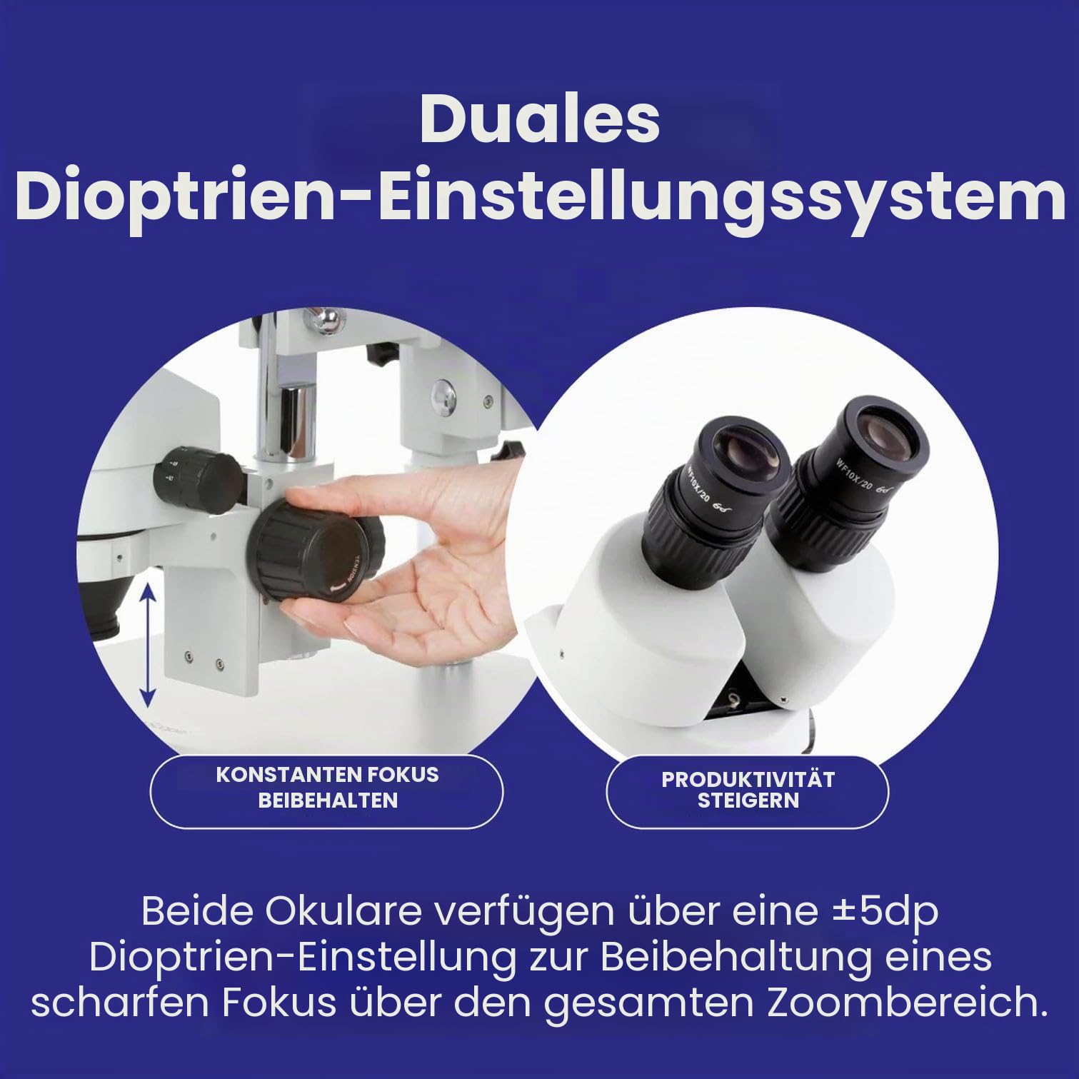 AmScope SM-4B Professionelles Fernglas, Stereo-Zoom-Mikroskop, WH10x Okulare, 7-45x Vergrößerung, 0,7-4,5 x Zoomobjektiv, Doppelarm-Galgenstativ
