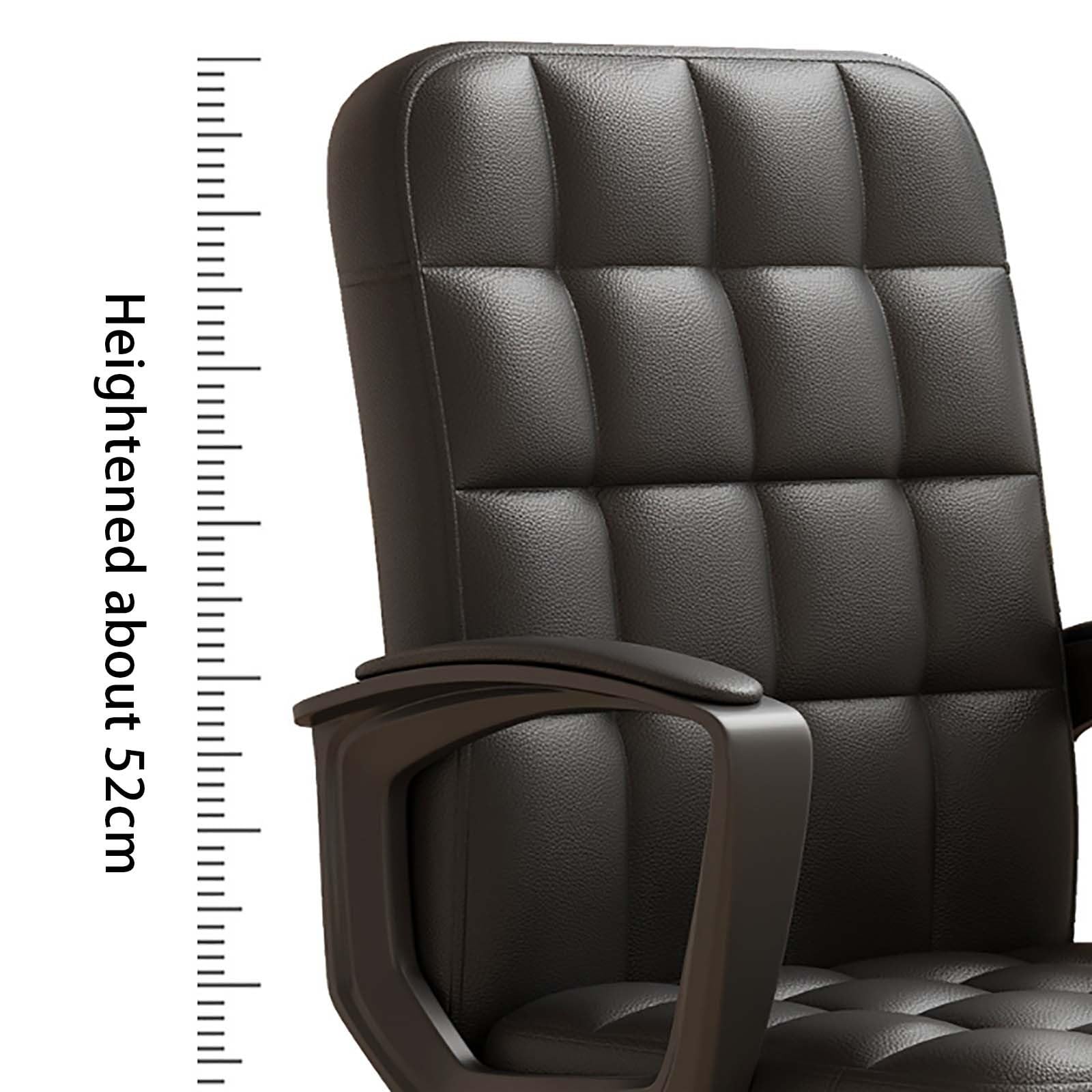 Chaise de Travail avec Coussin en Latex intégré, Chaise de Salle de conférence Mobile, Dossier Haut de Bureau avec roulettes, multifonctionnelle et réglable, Gris foncé, Lin