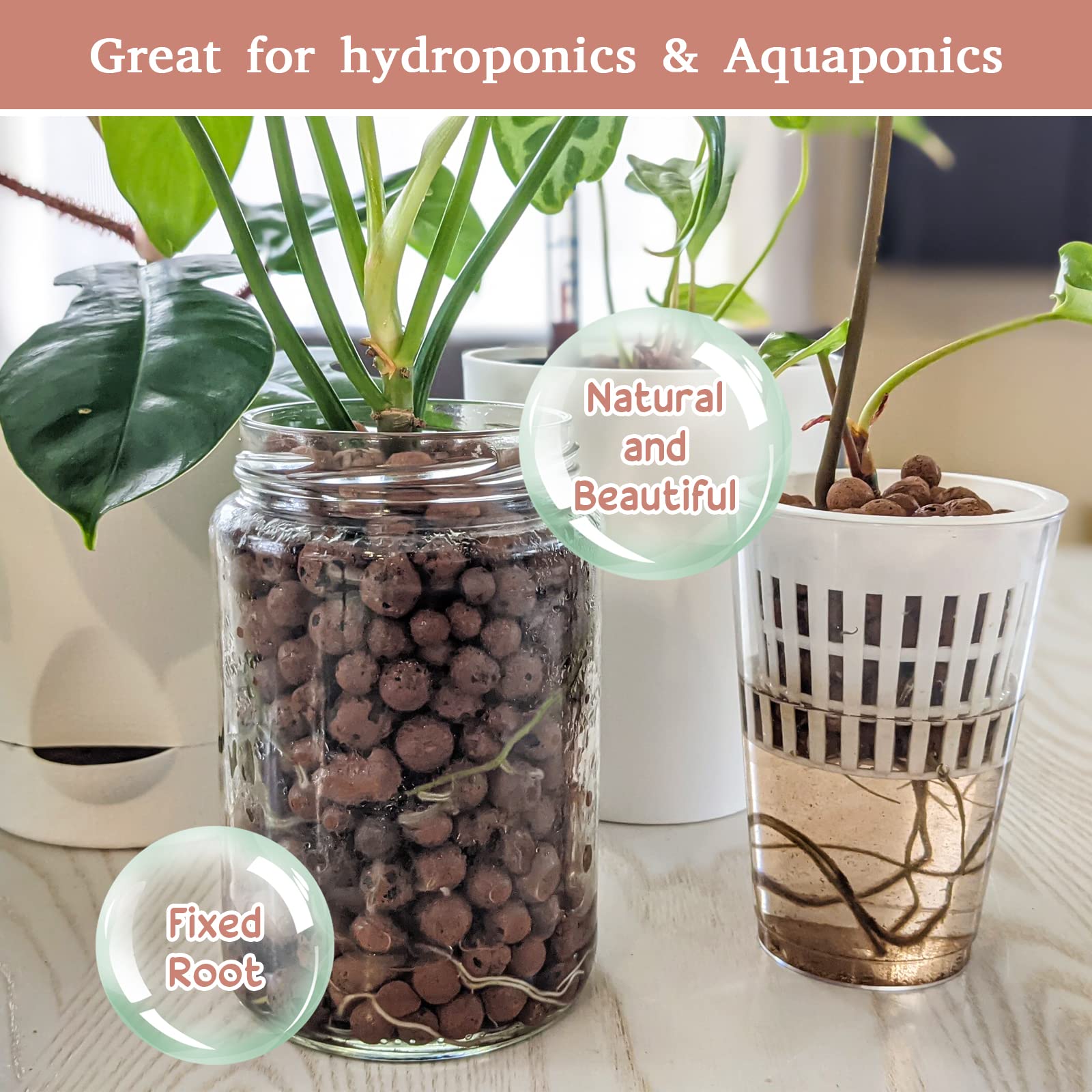 Legigo - Ciottoli di argilla espansa biologica da 3,6 kg, palline di argilla leggera da 4 mm-16 mm per piante, substrato per idroponica e acquaponica, mix per invasatura di orchidee, drenaggio