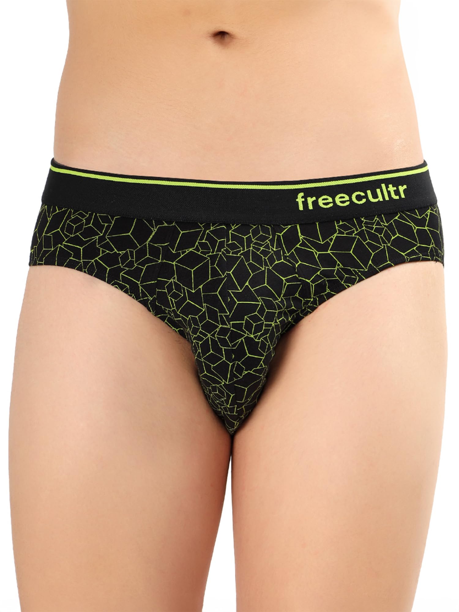 freecultr Men’s Tipline Cotton Brief Stretch Printed Briefs with Stylish Waistband | Breathable Innerwear for All-Day Comfort-picture-50