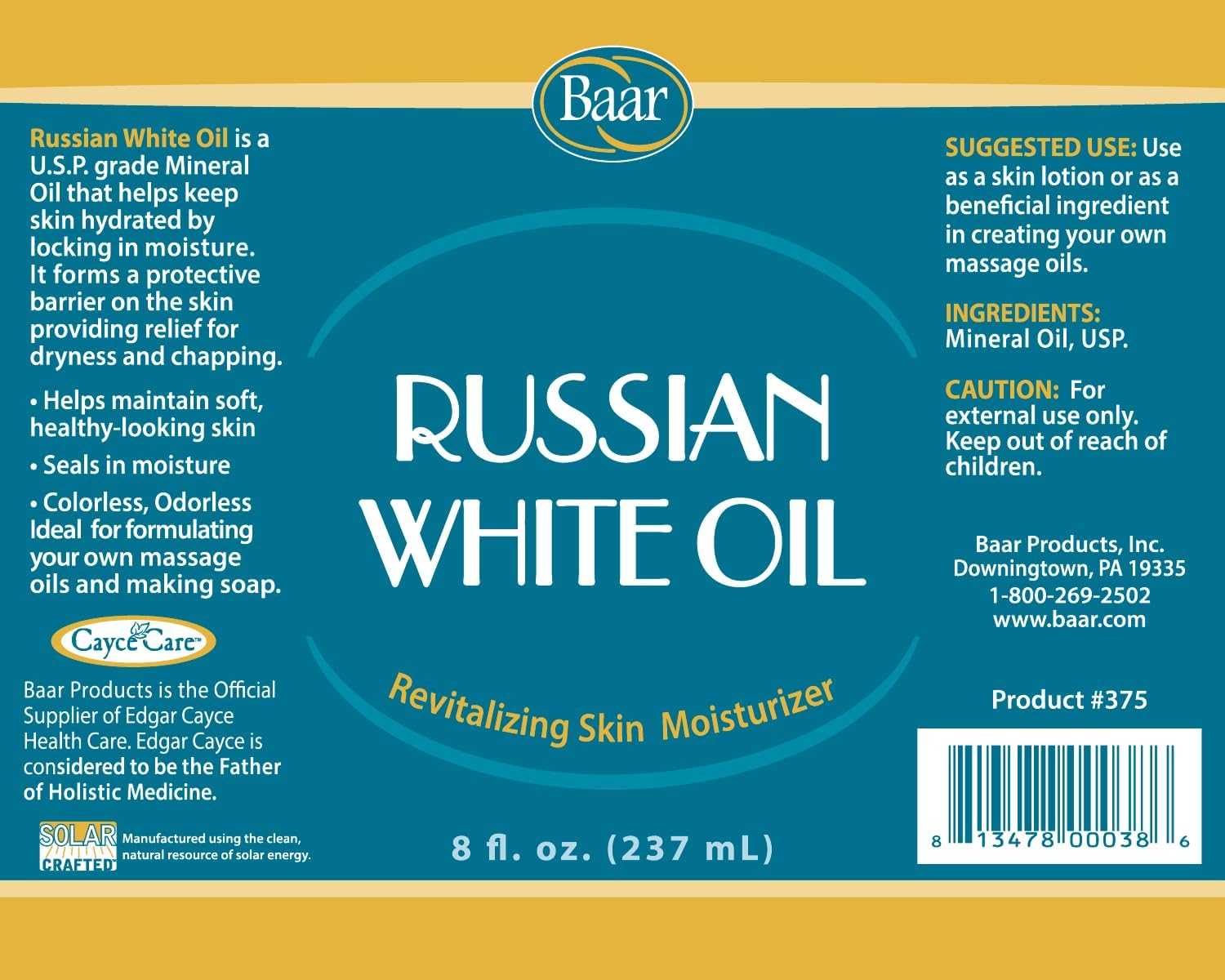 Baar Russian White Oil