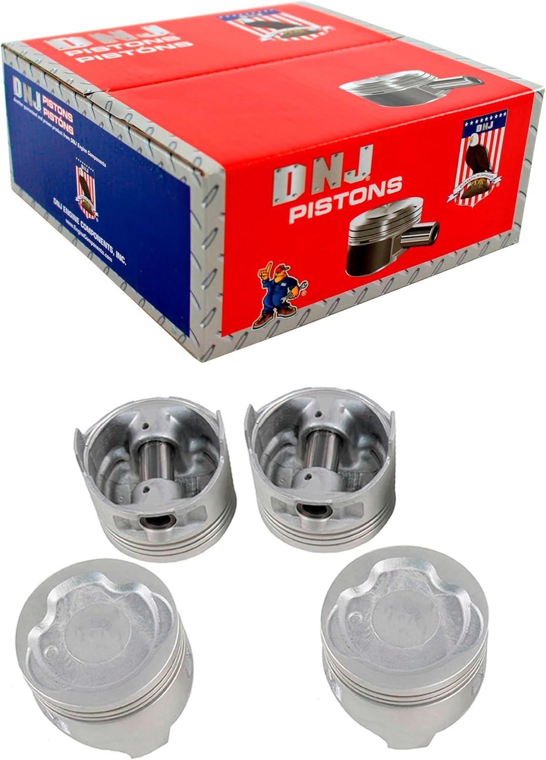 DNJ P903.20 Oversize Piston Set for 1987-1994 Toyota Tercel 1.5L L4 12V SOHC 1456cc