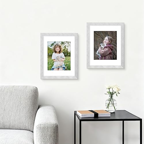 Miniatura 38 de Picrit - Juego de 12 portarretratos de 5 x 7 pulgadas para colgar en la pared o exhibir sobre una mesa, para fotos de 4 x 6 con paspartú o 5 x 7