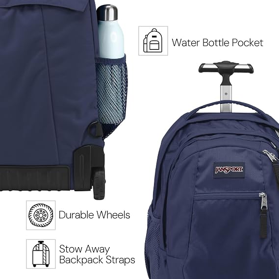 JANSPORT Driver 8 Wheeled Daypack - Navy