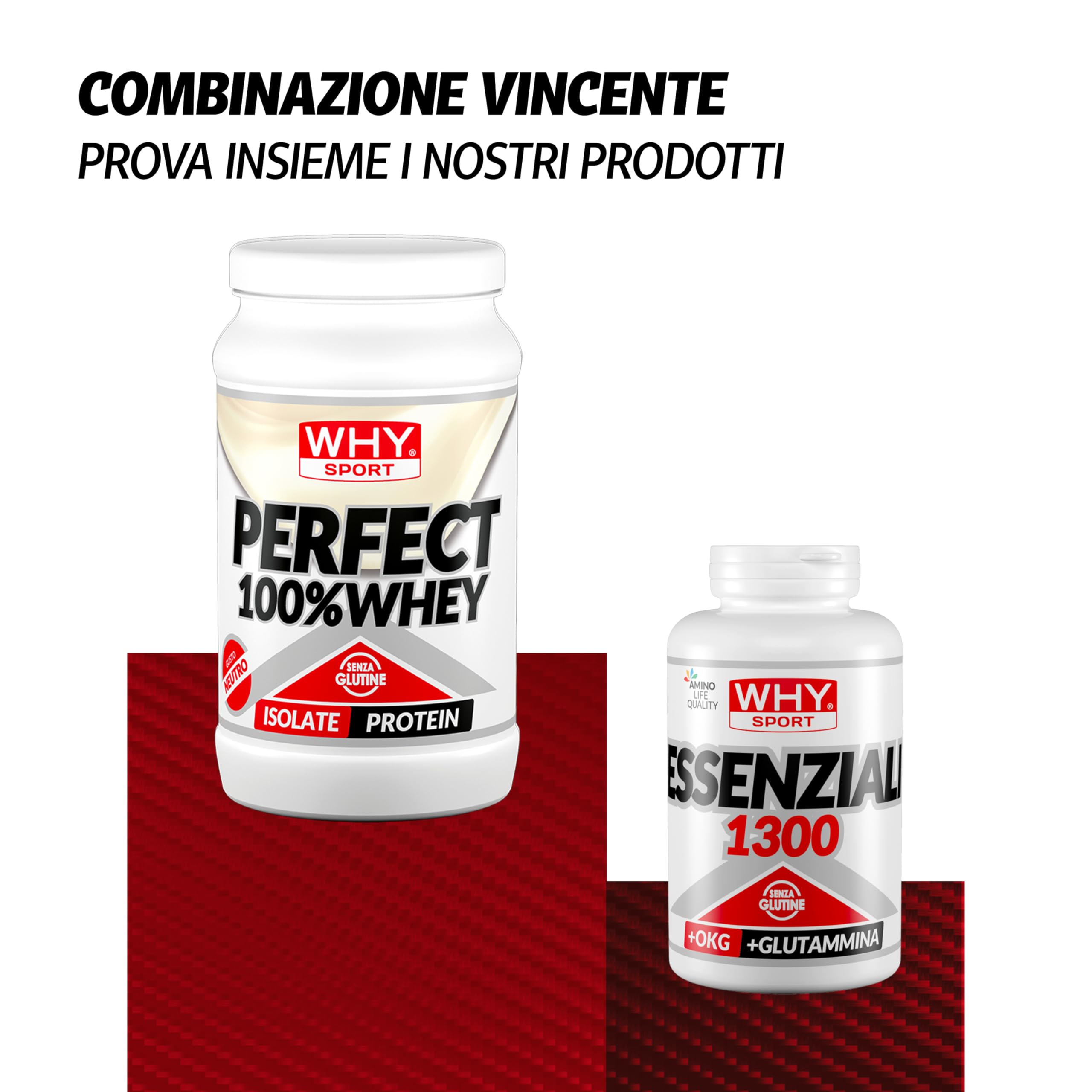 WHY SPORT PERFECT 100% WHEY - Proteine Whey - Proteine Isolate - Proteine in Polvere con Aminoacidi Essenziali per la Massa Muscolare - Gusto Neutro - 450 gr